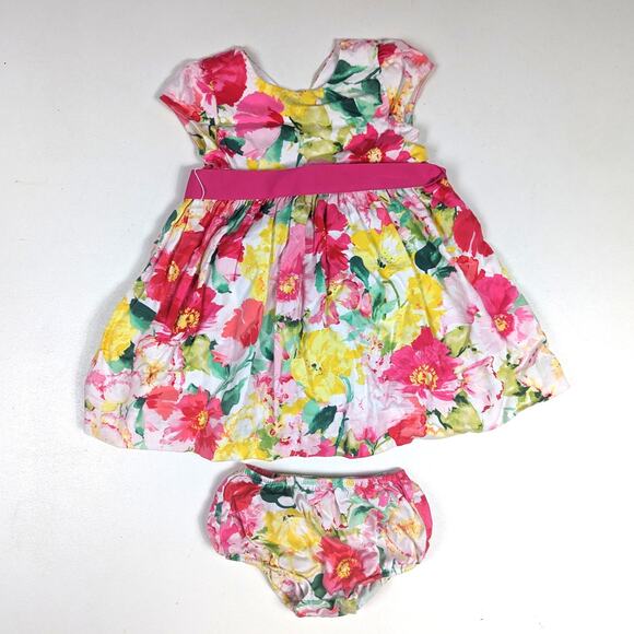 Ralph Lauren Dress Girls Sz 18m Floral Girly Preppy Easter Spring